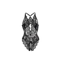 Sexy Lace Bodysuit for Women - Sheer Provocative Uniform Style Lingerie, No-Remove Design thumbnail