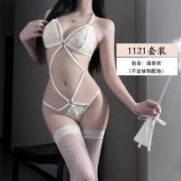 Sexy Lace Bodysuit for Women - Strapless Seductive Lingerie Set, Pure & Tempting Sleepwear Outfit thumbnail