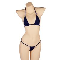 Sexy Lace Bondage Lingerie Set for Women – Ice Silk Sheer Bikini Bra & Panty Outfit thumbnail