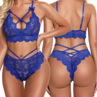 Sexy Lace Bra and Panty Set - Three-Point Erotic Lingerie for Women, Plus Size Sleepwear & Intimate Apparel thumbnail
