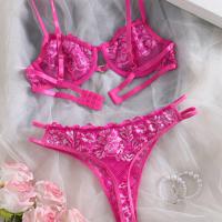 Sexy Lace Bra Set for Women - Alluring Plus Size Lingerie Set, Romantic & Sensual Outfit thumbnail