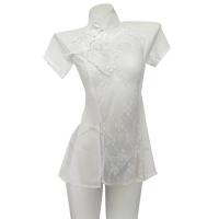 Sexy Lace Cheongsam Lingerie Set - Sheer Split Erotic Sleepwear, No-Remove Temptation Outfit thumbnail
