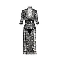 Sexy Lace Lingerie Dress with Side Slit - Tempting Bodycon Sleepwear & Costume Outfit for Women thumbnail