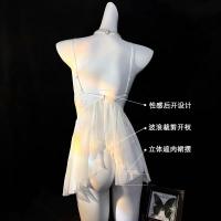 Sexy Lace Lingerie Sleep Dress - Sheer Open-Crotch Nightgown for Women, Plus Size Tempting Sleepwear thumbnail