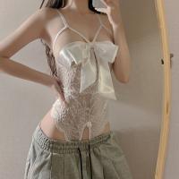 Sexy Lace Lingerie Set for Small Bust - Sheer Push-Up Bodysuit with Seductive Uniform Style Sleepwear thumbnail