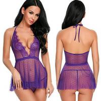 Sexy Lace See-Through Lingerie Set - Premium European and American-Style Erotic Sleepwear for Women, Direct from Factory thumbnail