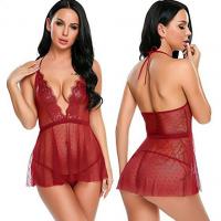 Sexy Lace See-Through Lingerie Set - Premium European and American-Style Erotic Sleepwear for Women, Direct from Factory thumbnail