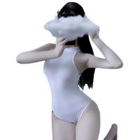 New Sexy Lingerie Set - Office Secretary Costume Bodysuit with Removable Crotch, Seductive Cross-Border Style thumbnail