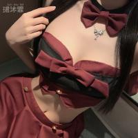 Sexy Lingerie Set - Seductive JK Schoolgirl Outfit with Bow & Pleated Skirt, No-Remove Pure Temptation Ensemble thumbnail