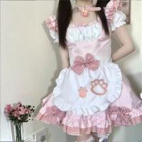 Sexy Maid Costume Lingerie Set - Cosplay Lolita Pure & Tempting Uniform Sleepwear, Plus Size No-Remove Design thumbnail