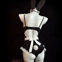 Sexy Maid Costume Lingerie Set with Underwire Push-Up Bra & Matching Sleepwear - QQNY Brand thumbnail