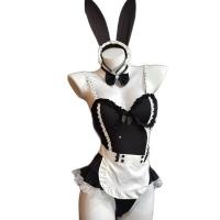 Sexy Maid Costume Lingerie Set with Underwire Push-Up Bra & Matching Sleepwear - QQNY Brand thumbnail