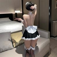 Sexy Maid Costume Set - Seductive Lingerie Sleepwear Outfit for Role Play & Bedroom Fun thumbnail