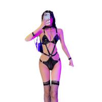 Sexy Maid Costume for Women - BDSM Bondage Outfit with Leather Queen Uniform & Cosplay Lingerie Set thumbnail
