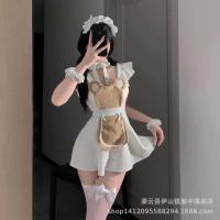 Sexy Maid Costume for Women - Cute Bear Chef Outfit with Ruffles, Sweet & Playful Kitchen Uniform Set thumbnail