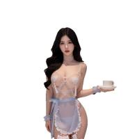 Sexy Maid Costume Set for Women - Cute & Alluring Sleepwear, No-Remove Lingerie Bodysuit with Playful Charm thumbnail