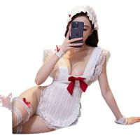 Sexy Maid Costume for Women - Cute Lolita Erotic Lingerie Set, No-Remove Sweet Temptation Cosplay Outfit thumbnail