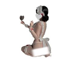 Sexy Maid Costume Set for Women – Lacy French Maid Outfit with Ruffled Apron & Pure-Erotic Cosplay Design thumbnail