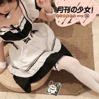 Sexy Maid Costume Set for Women - Seductive Lingerie Outfit with Apron & Headband, Plus Size Erotic Sleepwear thumbnail