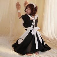 Sexy Maid Costume Set for Women - Seductive Lollipop Lolita Erotic Uniform for Bedroom Play & Roleplay thumbnail