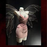 Sexy Maid Costume for Women - Sheer Lace Bodycon SM Dress with Chinese-Inspired Mesh & Matching Couple Set thumbnail