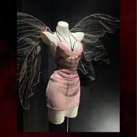 Sexy Maid Costume for Women - Sheer Lace Bodycon SM Dress with Chinese-Inspired Mesh & Matching Couple Set thumbnail