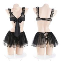 Sexy Maid Costume for Women - Sheer Lingerie Set, Cute & Alluring Role Play Outfit with Transparent Details thumbnail