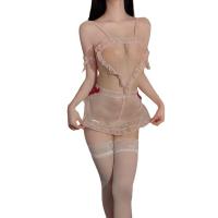 Sexy Maid Lingerie Set for Women - Sheer Backless Sleepwear, Busty-Free Seductive Costume Outfit thumbnail