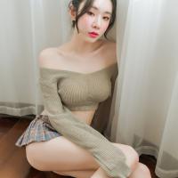 Sexy Off-Shoulder Lace Bralette Set - Seductive Student Uniform Style Lingerie Outfit thumbnail