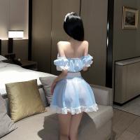 Sexy Off-Shoulder Maid Costume - Seductive Lingerie Sleepwear for Role Play & Intimate Nights thumbnail