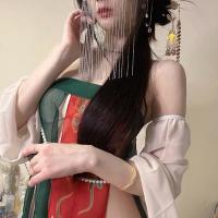 Sexy Palace-Inspired Lingerie Set - Chinese Ancient Princess Sleepwear, Elegant Hanfu-Style Pure-Temptation Outfit thumbnail