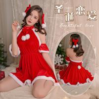 Sexy Plus Size Christmas Lingerie Dress - Naughty Holiday Role Play Costume & Seductive Matching Set thumbnail