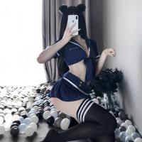 Sexy Police Uniform Lingerie Set for Women – Role Play Costume with Skirt, Seductive & Easy-On Design thumbnail