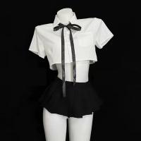 Sexy Pure-Yu Style Lingerie Set - Short Skirt & Crop Top JK Uniform Outfit for Women thumbnail