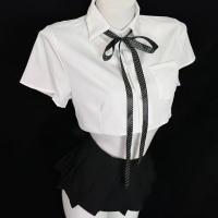 Sexy Pure-Yu Style Lingerie Set - Short Skirt & Crop Top JK Uniform Outfit for Women thumbnail