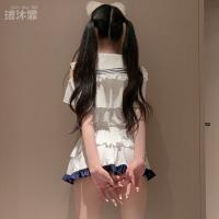 Sexy Pure-Yu Schoolgirl Outfit - Cute JK Uniform Set with Removable Design, Coquettish College Style Lingerie thumbnail