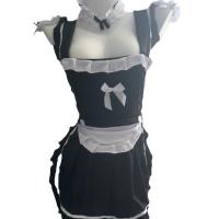Sexy No-Remove Maid Costume Set – Cute Playful Lingerie Sleep Dress with Apron & Ties, Pure Temptation Outfit thumbnail