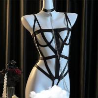 Sexy Secretary Costume Outfit - Busty Lacy Hollow-Out Bodysuit for Women, Bondage & Role Play Lingerie thumbnail