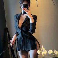 Sexy Secretary Costume Outfit - Hollowed-out European and American sexy bodysuit for role play, SM & Bondage Lingerie thumbnail