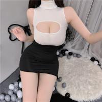 Sexy Secretary Costume Set - Short Skirt Lingerie Outfit for Women, Seductive Sleepwear & Bedroom Play Ensemble thumbnail