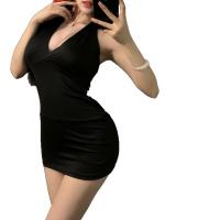 Sexy Secretary Lingerie Set - Midnight Seduction Lace Bra & Panty, Plus Size Flirty Bedroom Outfit for Small Bust thumbnail