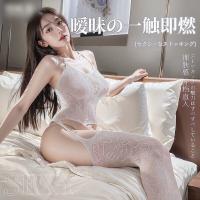 Sexy Sheer Mesh Bodysuit & Stockings Set - Trendy Lingerie Outfit for Nightclub, Cosplay & Intimate Wear thumbnail