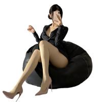 Sexy Shiny Black Fishnet Stockings for Women - Seductive Sheer Oil-Sheen Lingerie with Tear-Away Crotch Design thumbnail