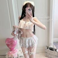 Sexy Sleepwear Set - Pure & Tempting Lace Trim Cami & Shorts, Floral Sheer Lingerie for Women thumbnail