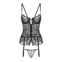 Sexy Sleepwear Set for Small Bust - Push-Up Lingerie Outfit, No-Remove Bedroom Costume, Midnight Passion Ensemble thumbnail