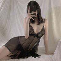 Sexy Sleepwear Set for Women - Seductive Lace Cami & Matching Briefs, Hot Bedroom Lingerie Outfit thumbnail