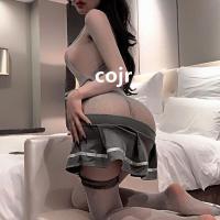 Sexy Student JK Uniform Set - Seductive Lace Bodysuit & Sheer Stockings Outfit for Women thumbnail