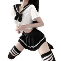 Sexy Student-Style Lingerie Set - Cute JK Uniform Short Skirt Outfit for Women thumbnail