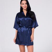 Sexy Summer Robe for Women - Lightweight Lace Trimmed Kimono Sleepwear, Sheer Satin Morning Gown & Lounge Set thumbnail