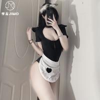 Sexy Sweet Maid Costume Set - Seductive Lace Bodysuit & Role Play Outfit for Women thumbnail